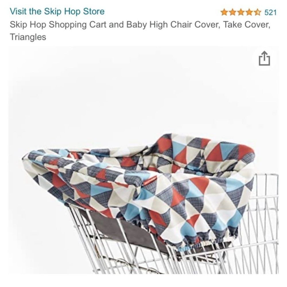 Skip Hop Triangles Shopping Cart and High Chair Cover